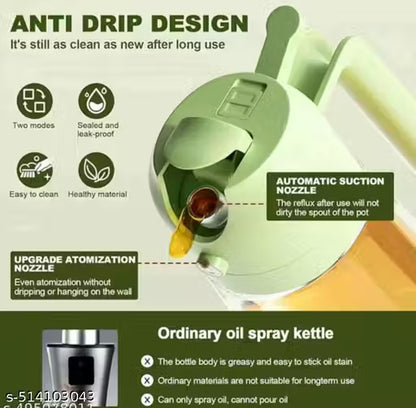 Cook Smarter, Healthier & Mess-Free 🍳 Control Oil Usage with 2-in-1 Spray Bottle